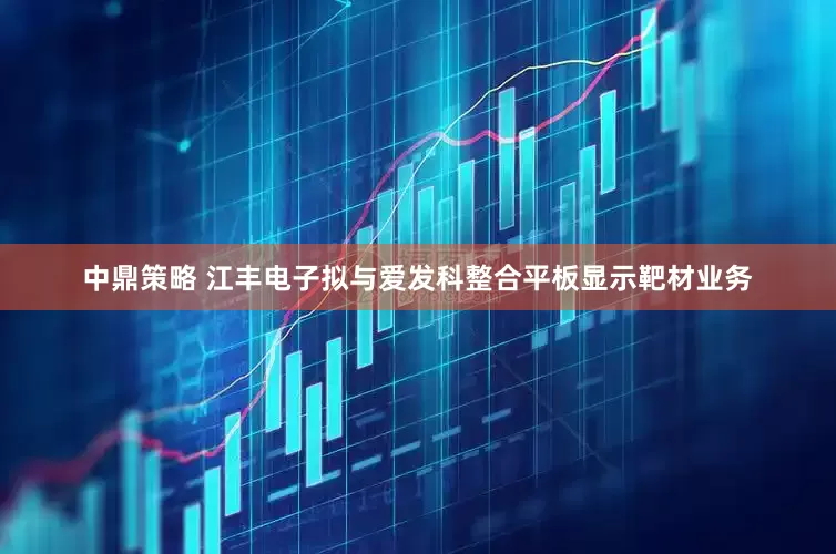 中鼎策略 江丰电子拟与爱发科整合平板显示靶材业务