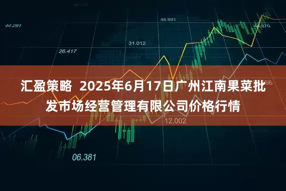 汇盈策略  2025年6月17日广州江南果菜批发市场经营管理有限公司价格行情