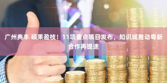 广州典丰 硕果盈枝！11项重点项目发布，知识城推动粤新合作再提速